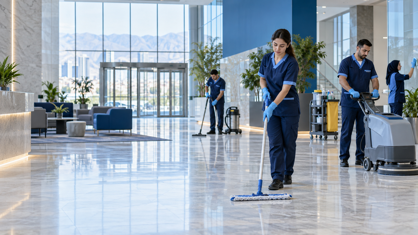 Glena professional cleaning operations team