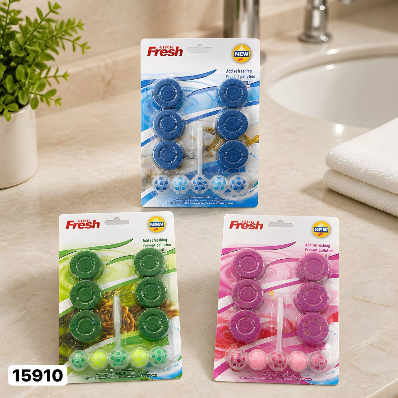 Washroom rim freshener products